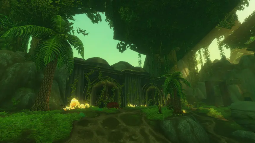 The entrance terrace of the Shaper's Terrace dungeon